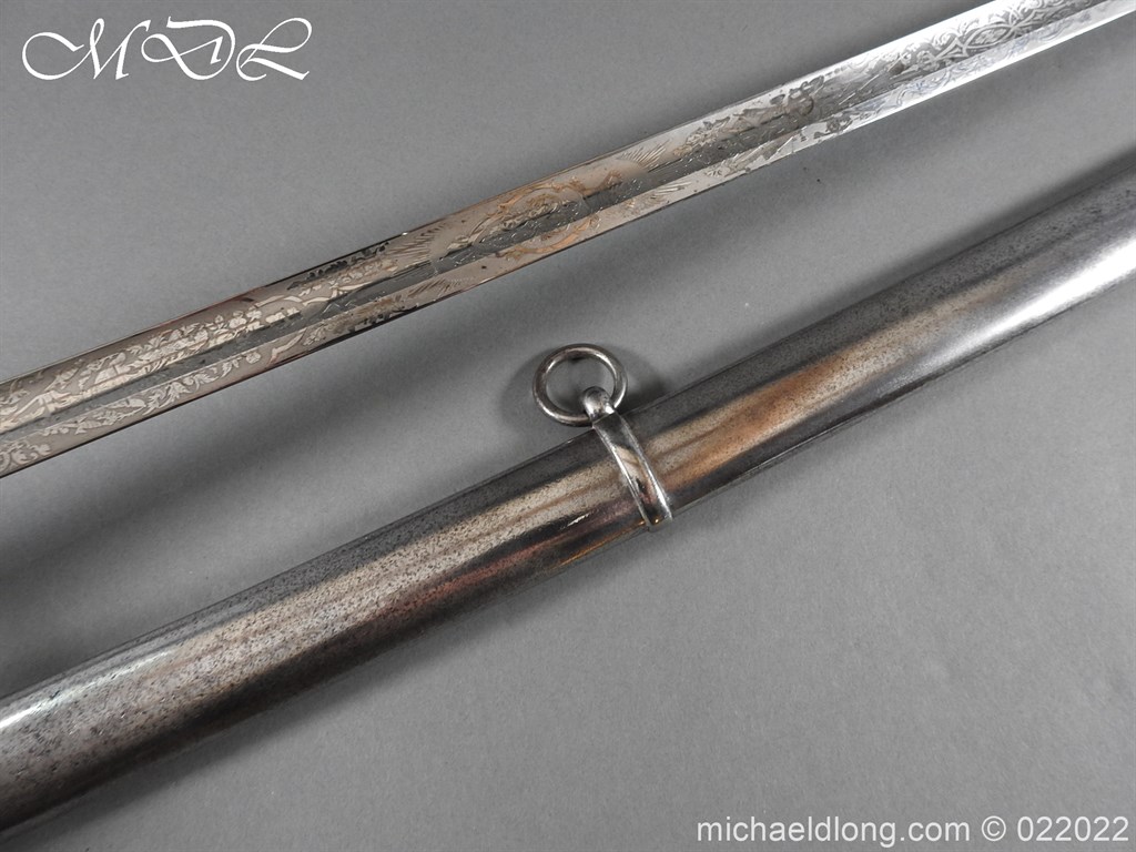 British 1856 Scroll Hilt Presentation Cavalry Sword - Image 24