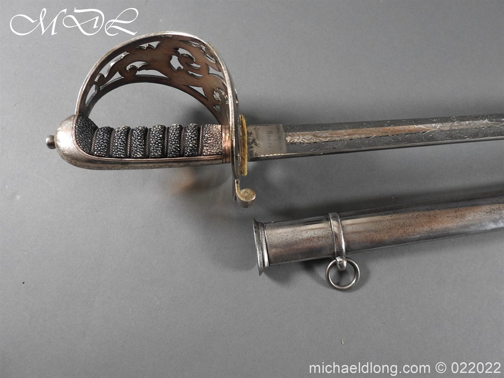 British 1856 Scroll Hilt Presentation Cavalry Sword - Image 27