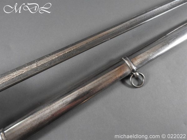 British 1856 Scroll Hilt Presentation Cavalry Sword - Image 28