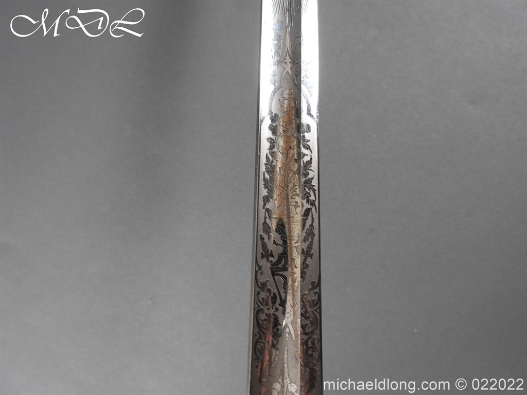 British 1856 Scroll Hilt Presentation Cavalry Sword - Image 34