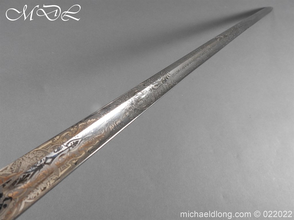 British 1856 Scroll Hilt Presentation Cavalry Sword - Image 22