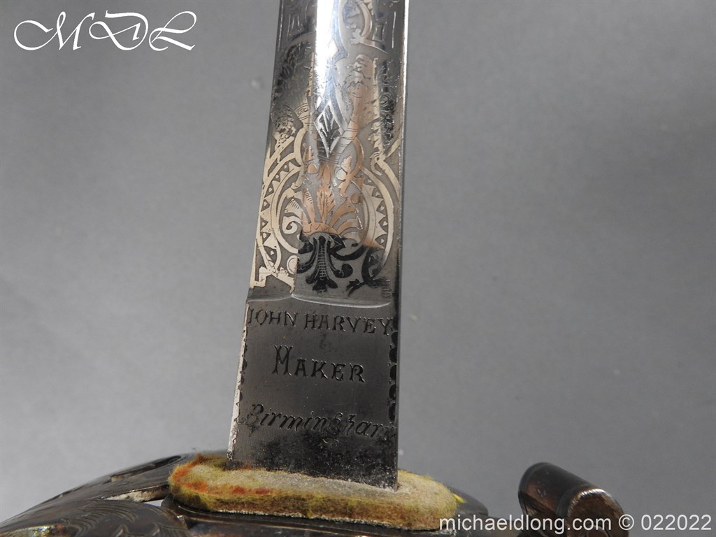 British 1856 Scroll Hilt Presentation Cavalry Sword - Image 21