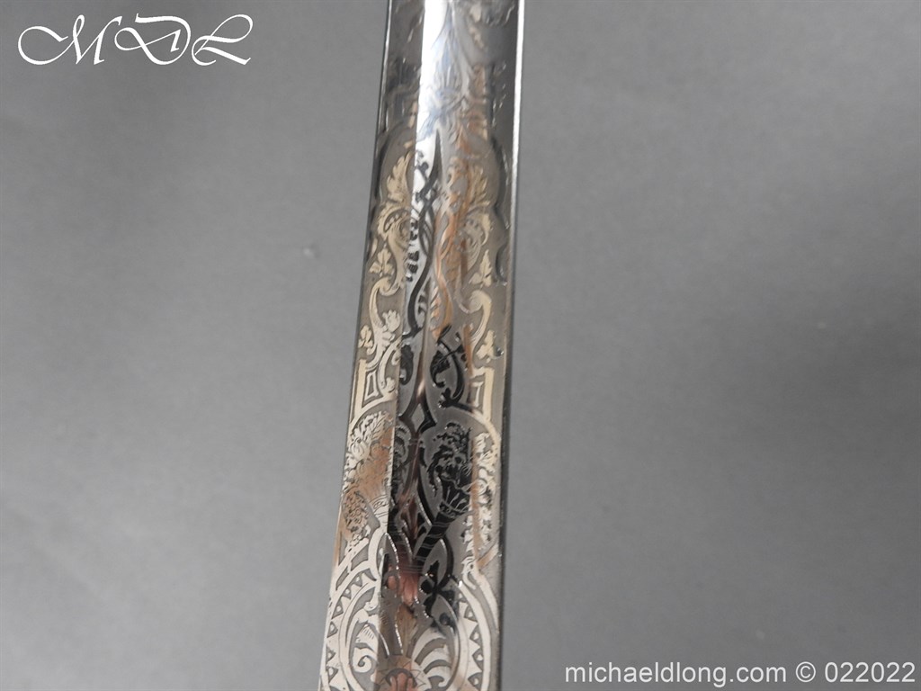 British 1856 Scroll Hilt Presentation Cavalry Sword - Image 20