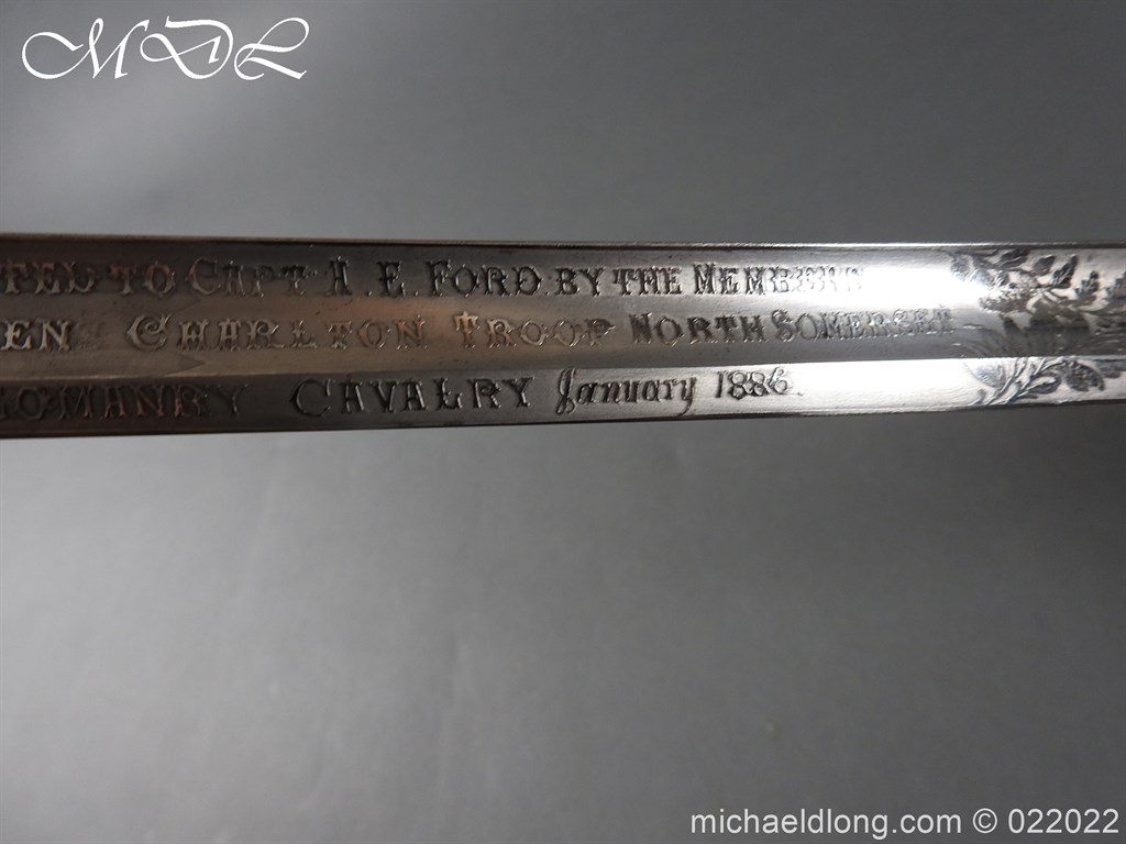 British 1856 Scroll Hilt Presentation Cavalry Sword - Image 14
