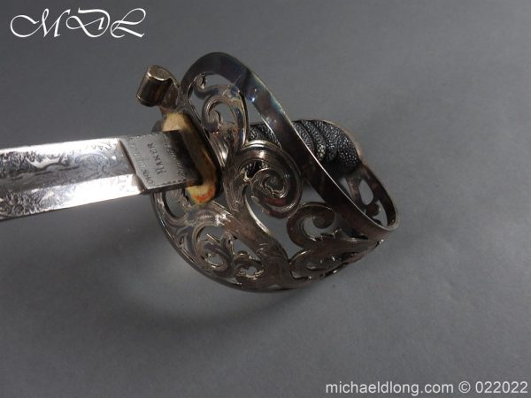 British 1856 Scroll Hilt Presentation Cavalry Sword - Image 13