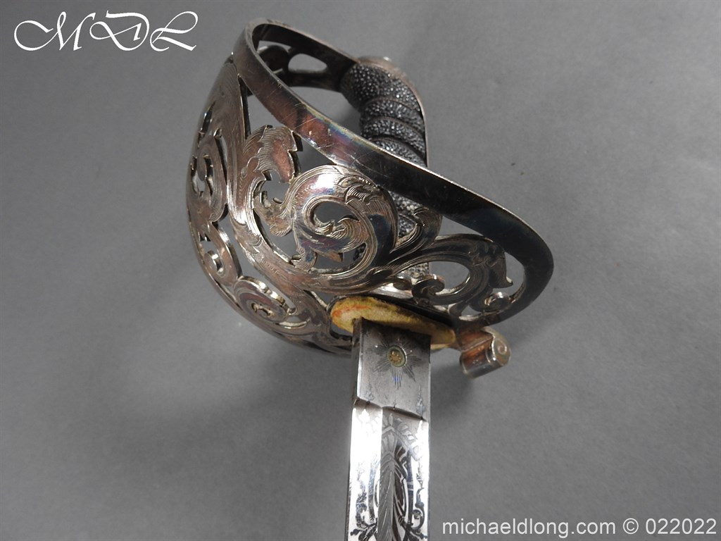British 1856 Scroll Hilt Presentation Cavalry Sword - Image 11