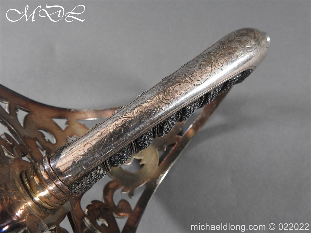 British 1856 Scroll Hilt Presentation Cavalry Sword - Image 4