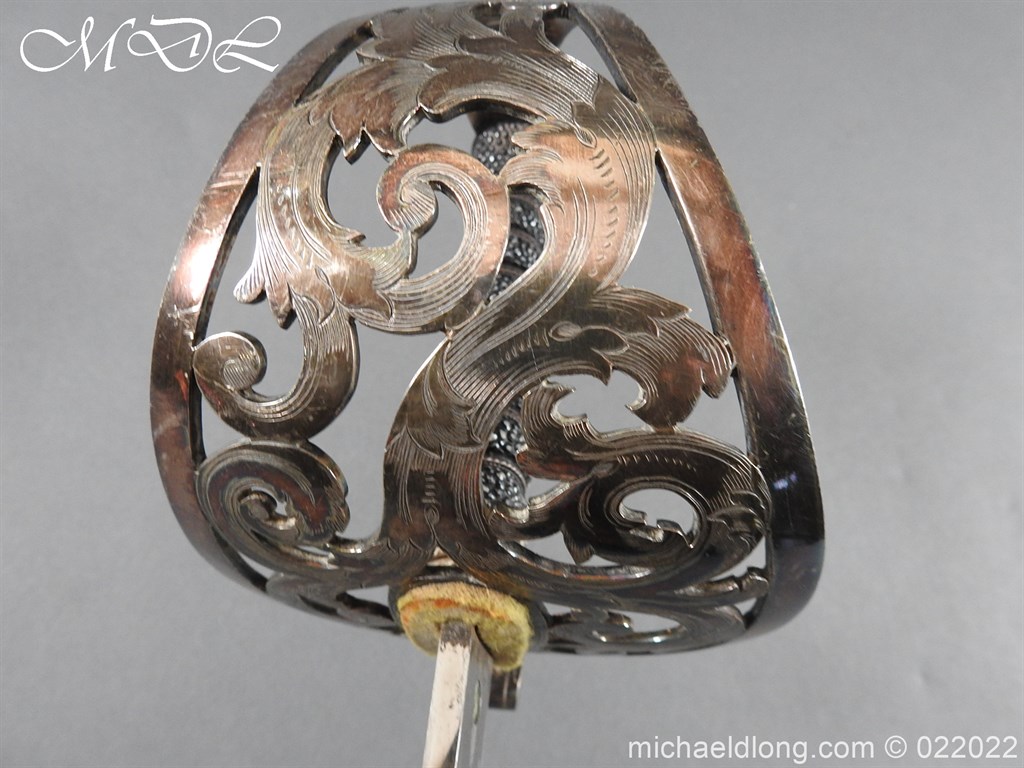 British 1856 Scroll Hilt Presentation Cavalry Sword - Image 8