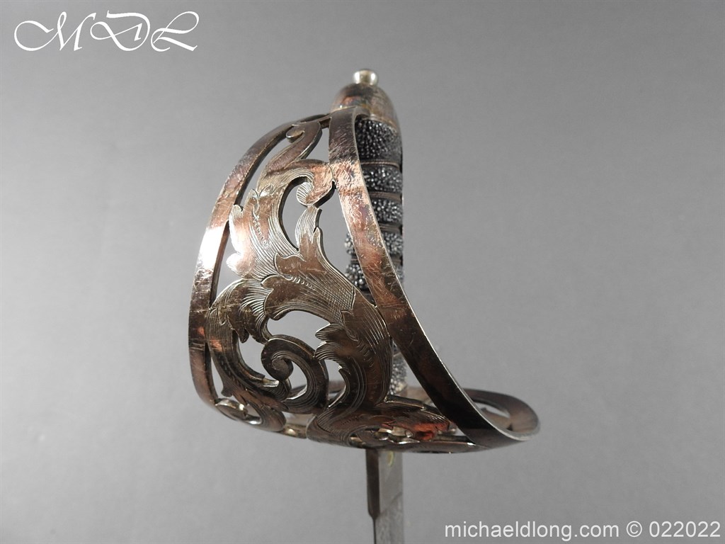 British 1856 Scroll Hilt Presentation Cavalry Sword - Image 10