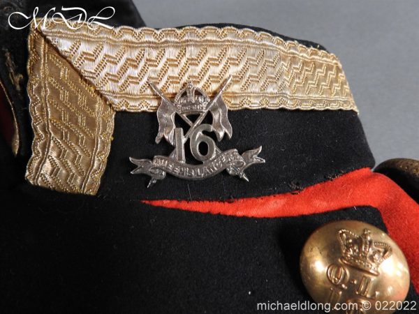 Victorian 16th Lancer Officer’s Tunic - Image 6