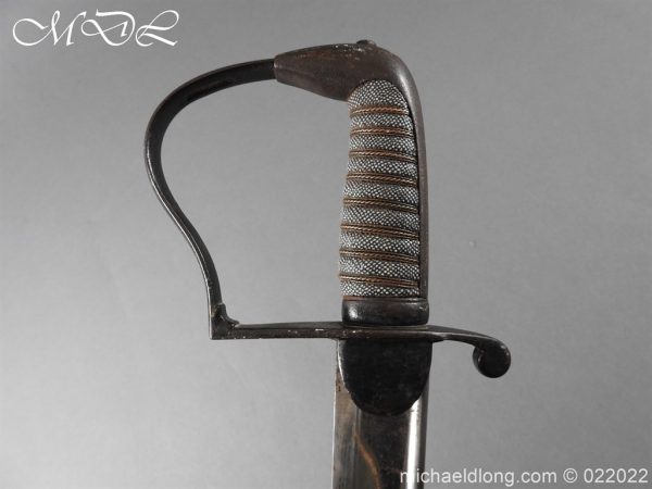 British Officer's 1796 Light Cavalry Pipe back Sword - Image 9