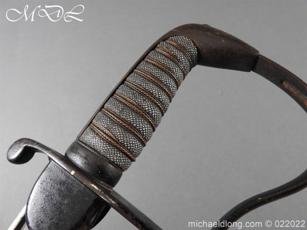 British Officer's 1796 Light Cavalry Pipe back Sword - Image 7