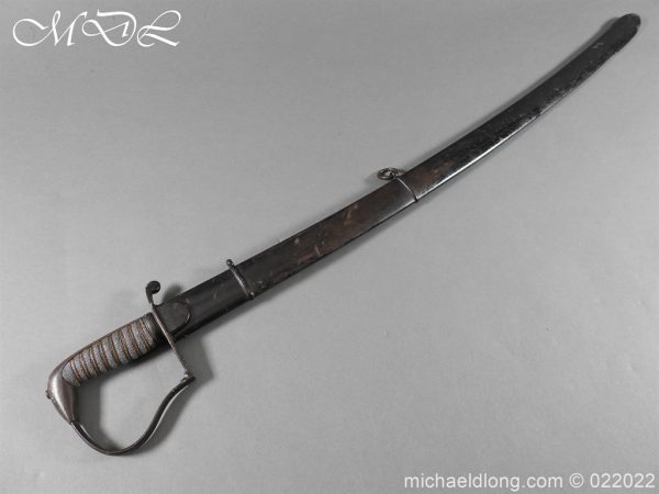British Officer's 1796 Light Cavalry Pipe back Sword - Image 3
