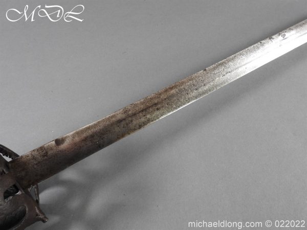 Scottish Beak Neb Ribbon Hilt Sword c 1650 - Image 10