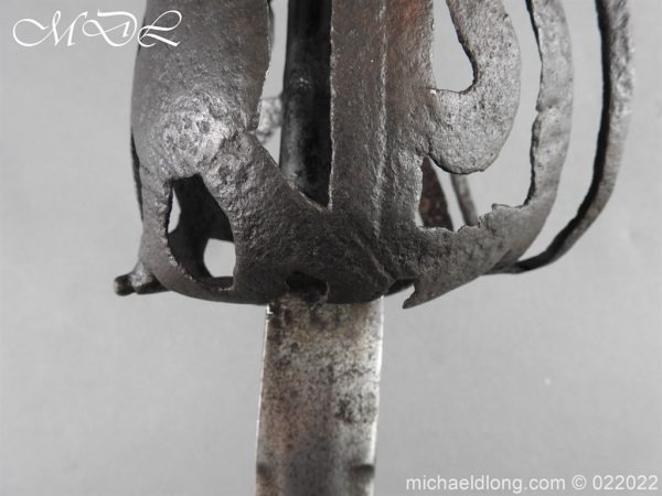 Scottish Beak Neb Ribbon Hilt Sword c 1650 - Image 17