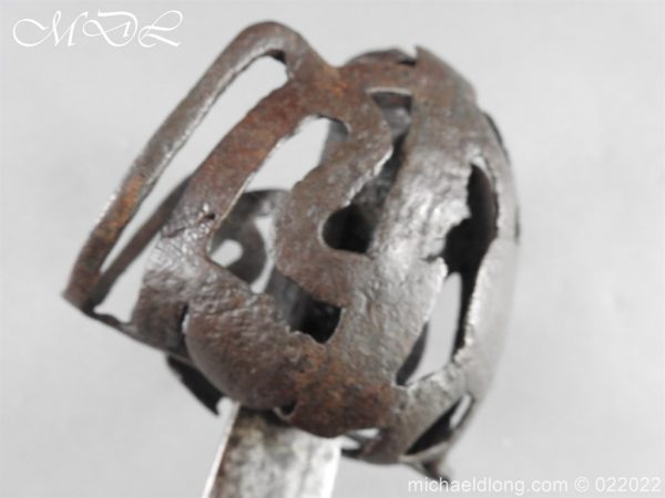 Scottish Beak Neb Ribbon Hilt Sword c 1650 - Image 14