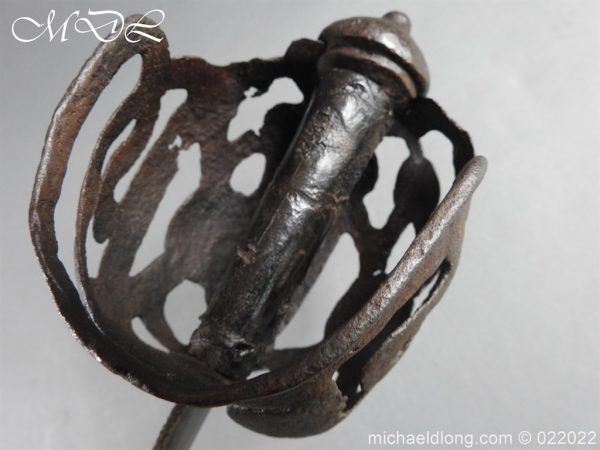 Scottish Beak Neb Ribbon Hilt Sword c 1650 - Image 8