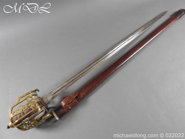 michaeldlong.com 25188 600x450 Scottish Borderers WW1 Brass Hilt Broad Sword