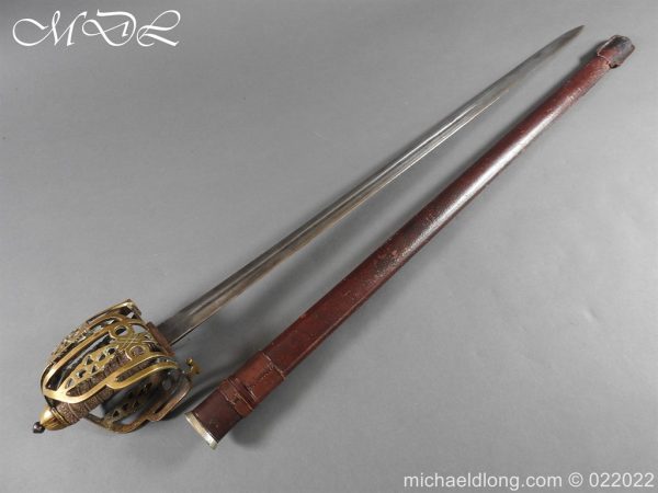 michaeldlong.com 25192 600x450 Scottish Borderers WW1 Brass Hilt Broad Sword