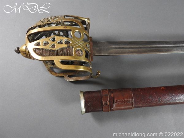 michaeldlong.com 25193 600x450 Scottish Borderers WW1 Brass Hilt Broad Sword