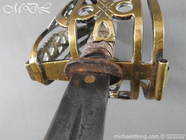 michaeldlong.com 25215 600x450 Scottish Borderers WW1 Brass Hilt Broad Sword