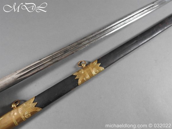 British Victorian Naval Sword with Broad Sword Blade - Image 3