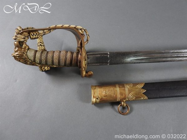 British Victorian Naval Sword with Broad Sword Blade - Image 6
