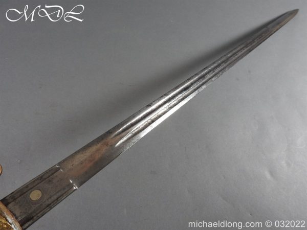 British Victorian Naval Sword with Broad Sword Blade - Image 13