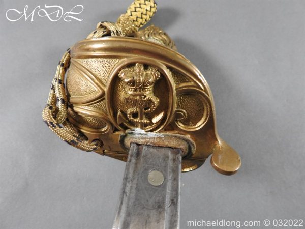British Victorian Naval Sword with Broad Sword Blade - Image 31