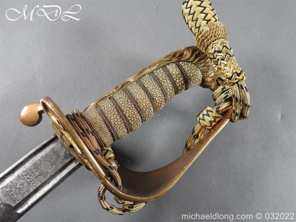 British Victorian Naval Sword with Broad Sword Blade - Image 16
