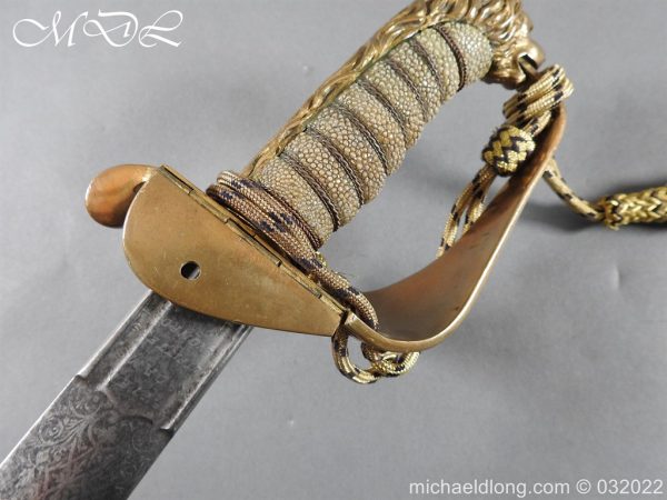 British Victorian Naval Sword with Broad Sword Blade - Image 17