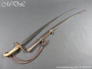 michaeldlong.com 25818 300x225 1831 Pattern Officer's Mameluke Sword of The Rt Hon Lord Kenyon