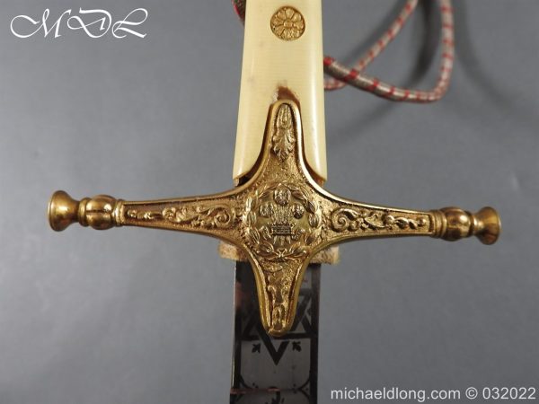 michaeldlong.com 25839 600x450 1831 Pattern Officer's Mameluke Sword of The Rt Hon Lord Kenyon