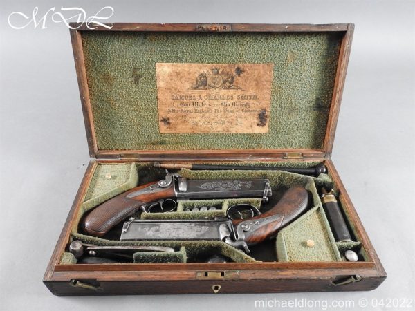 Samuel & Charles Cased Percussion Howdah Pistols