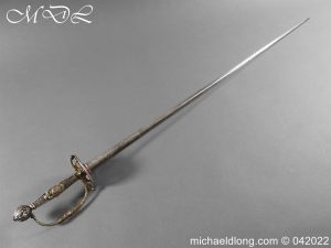French 18th Century Silver Gilt Small Sword