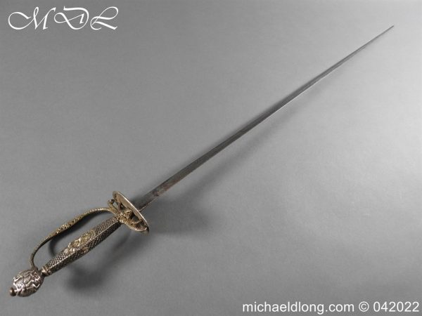 French 18th Century Silver Gilt Small Sword - Image 3