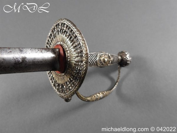 French 18th Century Silver Gilt Small Sword - Image 11