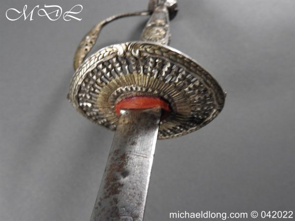 French 18th Century Silver Gilt Small Sword - Image 13