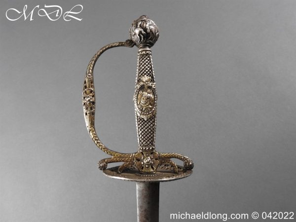 French 18th Century Silver Gilt Small Sword - Image 14