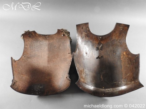 michaeldlong.com 300186 600x450 French Carabiniers Cuirass Back and Breast Plate
