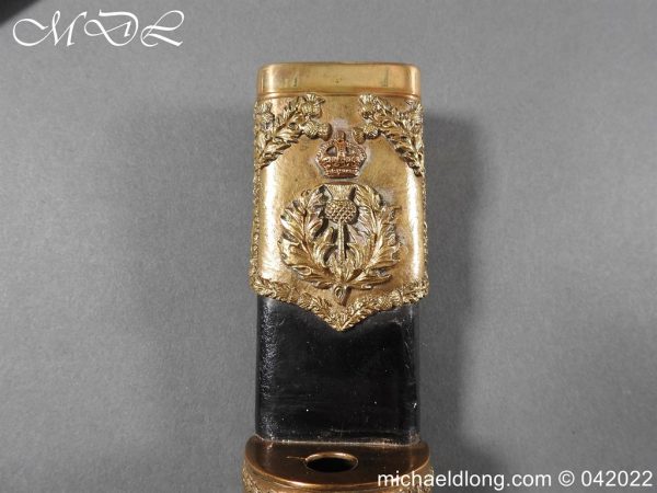Scottish Queens Own Cameron Highlanders Dress Dirk - Image 19