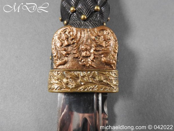 Scottish Queens Own Cameron Highlanders Dress Dirk - Image 9