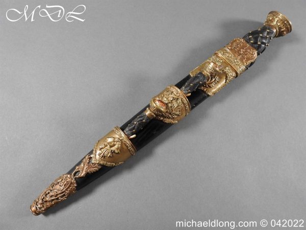 Scottish Queens Own Cameron Highlanders Dress Dirk - Image 3