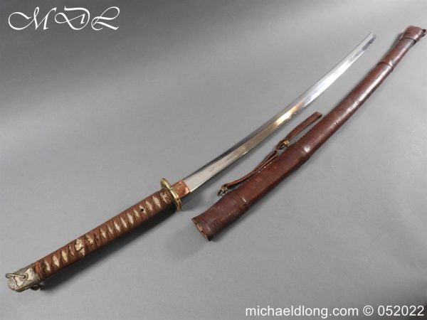 michaeldlong.com 3001032 600x450 WW2 Japanese Officer's Sword Signed Blade