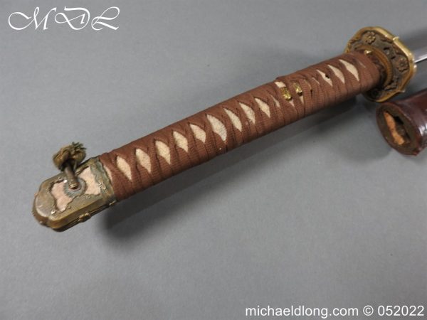 michaeldlong.com 3001038 600x450 WW2 Japanese Officer's Sword Signed Blade
