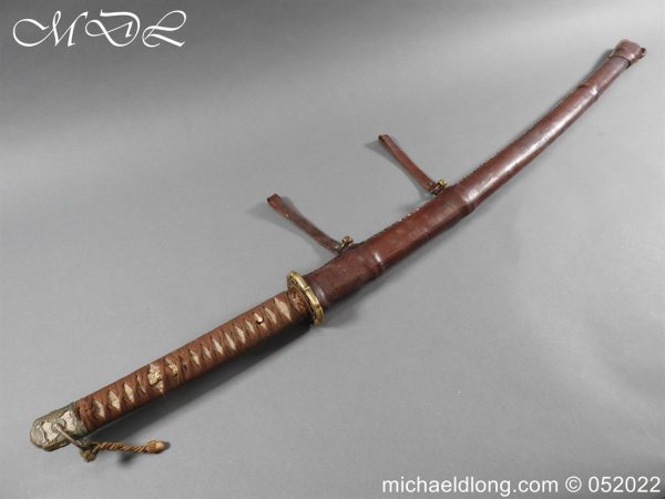 WW2 Japanese Officer's Sword Signed Blade - Image 3