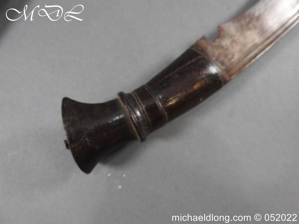 19th century Kukri or Khukuri with Silver Mounted Scabbard - Image 11