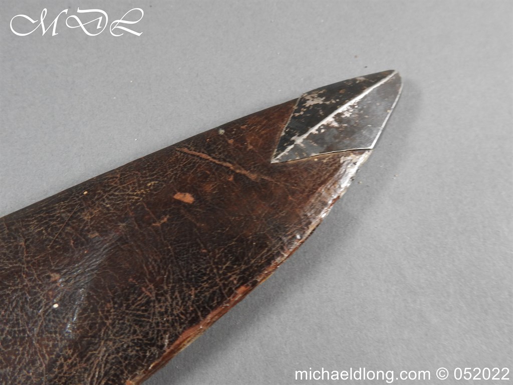 19th century Kukri or Khukuri with Silver Mounted Scabbard - Image 6