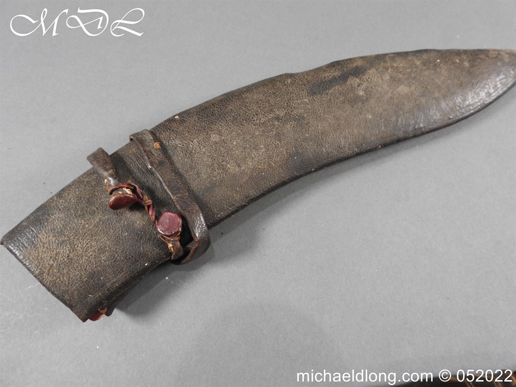 19th century Kukri or Khukuri Carved Hilt - Image 7