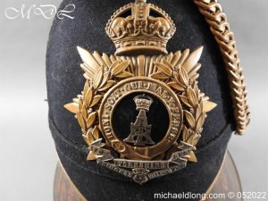 michaeldlong.com 3001154 300x225 Yorkshire Regiment Officer's Blue Cloth Helmet
